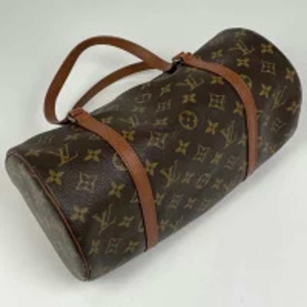 Louis Vuitton cylindrical Monogram handbag Barrel brown Bag Papillon
